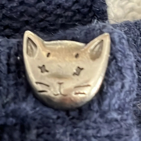 Christopher & Banks Vintage Applique & Embroidery Cat Cardigan - Size Small - Picture 7 of 10